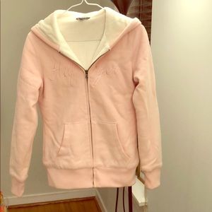 Tommy Hilfiger pink Faux Fur Lined hoodie
